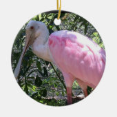 CUTIE ROZE FLAMINGO KERST ORNAMENT (Voorkant)
