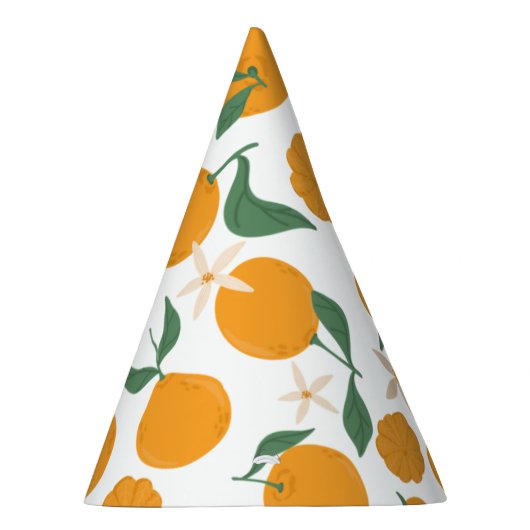 Cutie Sinaasappel Clementine Tangerine Mandarijn F Feesthoedjes (Rechts)