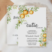 Cutie Sinaasappels Baby shower Uitnodiging