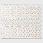 Cutie Sinaasappels Polkadots Baby shower Verpakkin Cadeaupapier (Vlak)