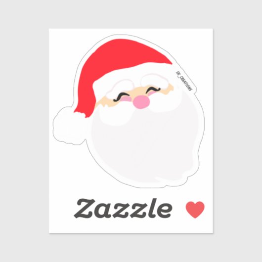 Cutie Sinterklaas Gezicht Sticker (Vel)