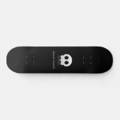 Cutie Skull Black Skateboard (Horizontaal)