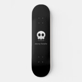 Cutie Skull Black Skateboard (Voorkant)