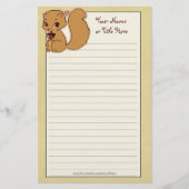 Cutie Squirrel Briefpapier (Voorkant)