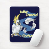"Cutie" Sulfur Crested Cockatau Mousepad Muismat (Met muis)