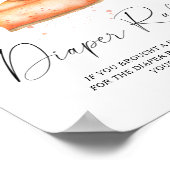 Cutie taart pompoen herfst luier verloting poster (Hoek)