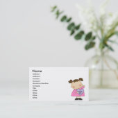 cutie taart snoep hart meisje visitekaartje (Staand voorkant)