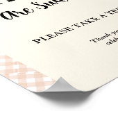 Cutie taart Thanksgiving baby shower Favor teken Poster (Hoek)