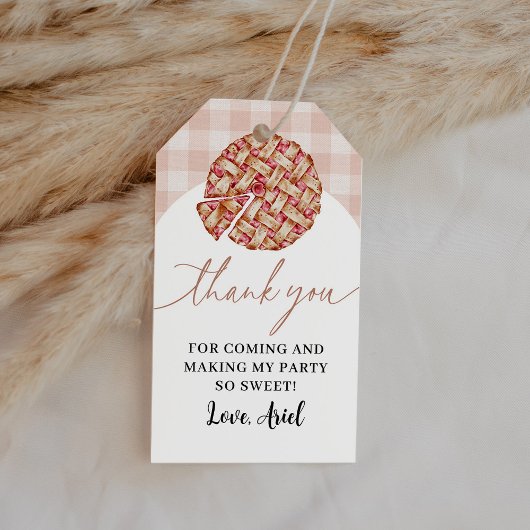 Cutie taart verjaardagsfeestje dank je cadeaulabel