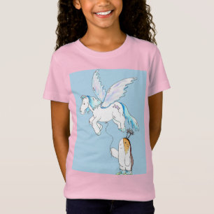 Cutie the Guinea Pig en her Pegasus ballon T-shirt
