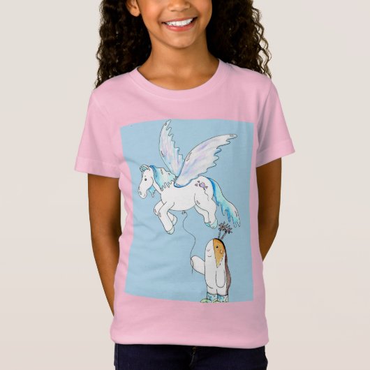 Cutie the Guinea Pig en her Pegasus ballon T-shirt (Voorkant)