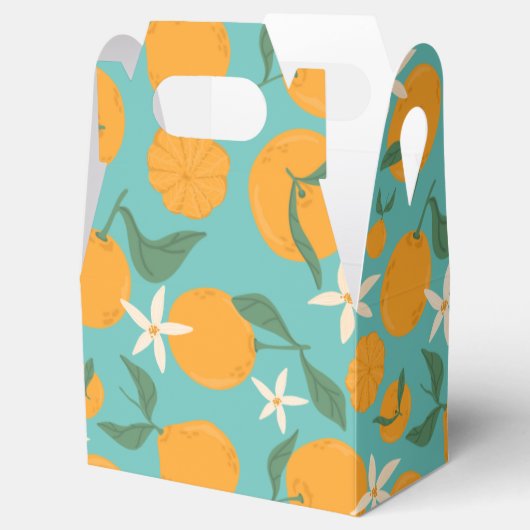 Cutie thema Sinaasappel Clementine Tangerine Manda Bedankdoosjes (Geopend)