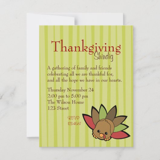 Cutie Turkey Kaart (Voorkant)