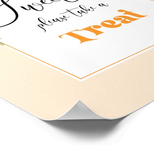 Cutie Verjaardagen zijn zoet neem een traktatie Poster (Hoek)