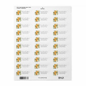 Cutie waterverf citrus retour Adres Label (Full Sheet)