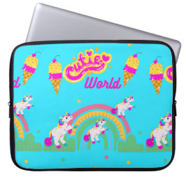 Cutie-wereld Laptop Sleeve