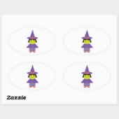 Cutie Witch Ovale Sticker (Vel)