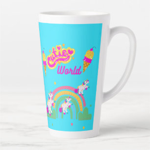 Cutie World unicorn en regenboog Latte Mok