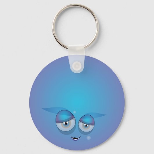 CutieBounce Sleutelhanger blauw (Voorkant)