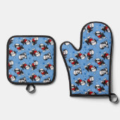 Cutieface Havanese Oven Mitt & Pot Holder Set (Voorkant)