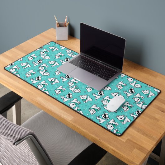 Cutieface Westies KiniArt Desk Mat (Kantoor 2)