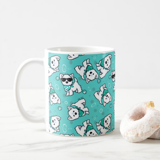 Cutieface Westies Koffiemok (Met donut)