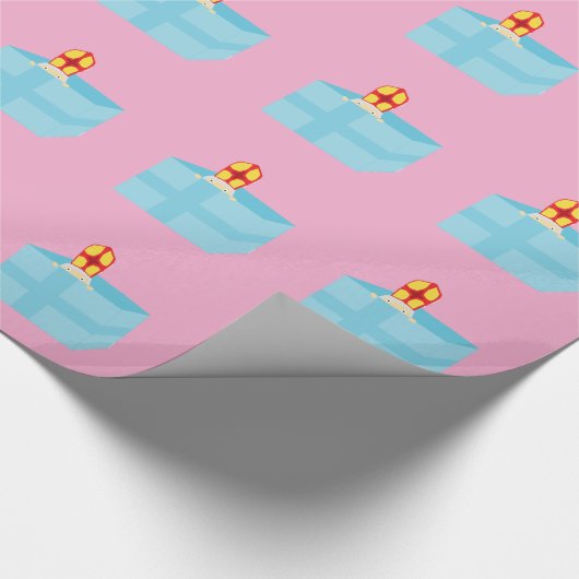 Cutieful Kids Art Cute Funny St. Nick Sinterklaas  Cadeaupapier (Hoek)