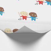 Cutieful Kinder Art Babies St. Nicholas Sinterklaa Cadeaupapier (Hoek)