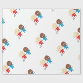 Cutieful Kinder Art Babies St. Nicholas Sinterklaa Cadeaupapier (Vlak)