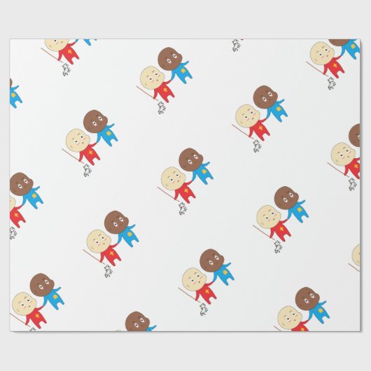 Cutieful Kinder Art Babies St. Nicholas Sinterklaa Cadeaupapier (Vlak)