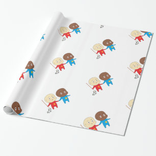 Cutieful Kinder Art Babies St. Nicholas Sinterklaa Cadeaupapier