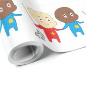 Cutieful Kinder Art Babies St. Nicholas Sinterklaa Cadeaupapier (Rol Hoek)