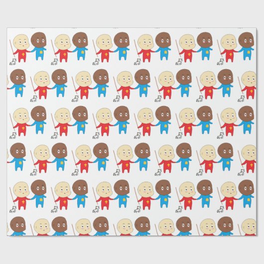 Cutieful Kinder Art Babies St. Nicholas Sinterklaa Cadeaupapier (Vlak)