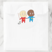 Cutieful Kinder Art Babies St. Nicholas Sinterklaa Ronde Sticker (Tas)