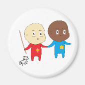 Cutieful Kinder Art Baby St. Nicholas Sinterklaas Magneet (Voorkant)