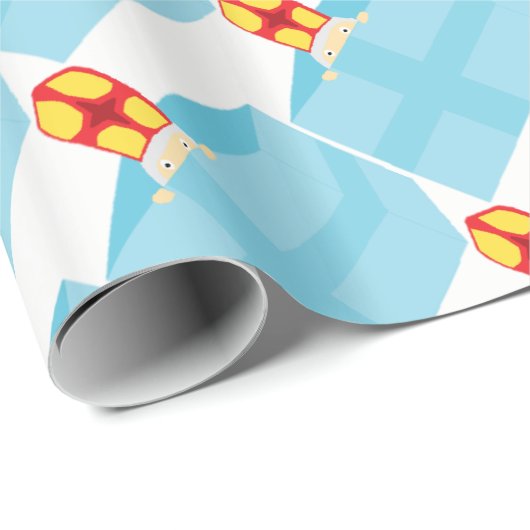 Cutieful Kinder Art Cute Funny St. Nick Sinterklaa Cadeaupapier (Rol Hoek)