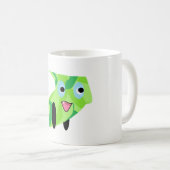 Cutieful Kinder Art Design Cute Green Puppy Koffiemok (Voorkant rechts)