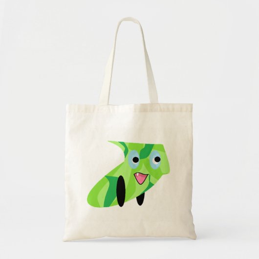 Cutieful Kinder Art Design Cute Green Puppy Tote Bag (Voorkant)