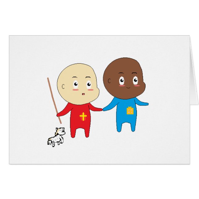 Cutieful Kinder Art Design Funny Baby St. Nicholas (Voorkant Horizontaal)