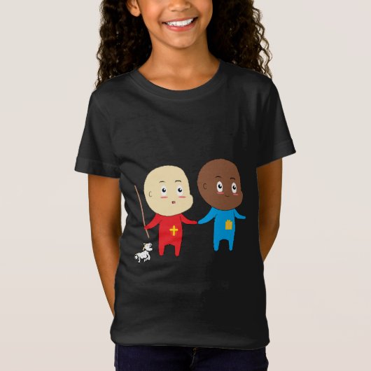 Cutieful Kinder Art Design Funny Baby St. Nicholas T-shirt (Voorkant)