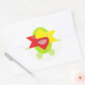 Cutieful Kinder Art Design Funny Fantasy Star Fish Ronde Sticker (Envelop)