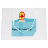 Cutieful Kinder Art Funny St. Nicholas Sinterklaas Large Cadeautasje (Voorkant)