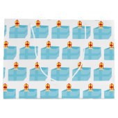 Cutieful Kinder Art Funny St. Nicholas Sinterklaas Large Cadeautasje (Achterkant)