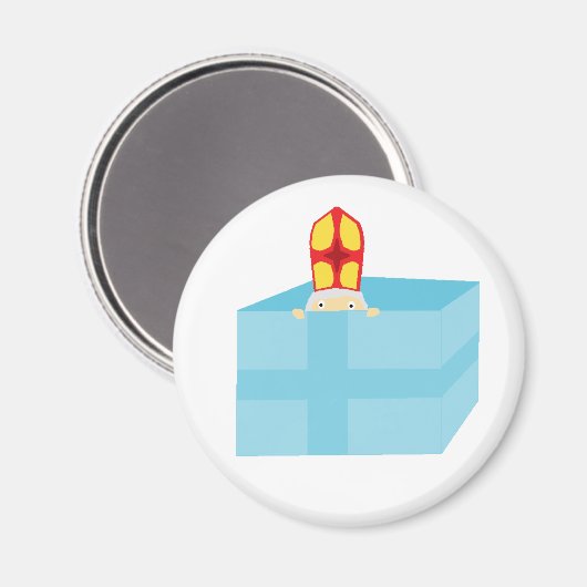 Cutieful Kinder Art Funny St. Nicholas Sinterklaas Magneet (Voorkant / Achterkant)