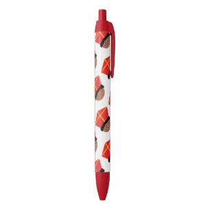 Cutieful Kinder Art St. Nicholas Miter Zwarte Piet Blauwe Inkt Pen