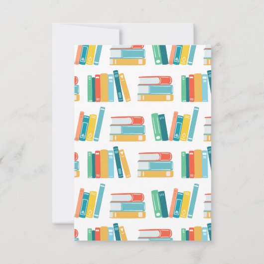 Cuties Book Nerd Threadground Baby shower Bedankkaart (Achterkant)