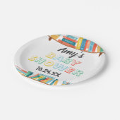 Cuties Book Nerd Threadground Baby shower Papieren Bordje (Gekanteld)