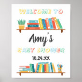 Cuties Book Nerd Threadground Baby shower Poster (Voorkant)