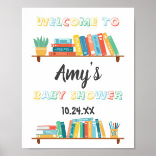Cuties Book Nerd Threadground Baby shower Poster