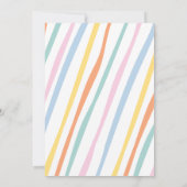 Cuties Crayon Art Paper Colorful Party - Birthday  Kaart (Achterkant)